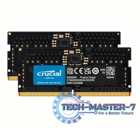 Pamięć CRUCIAL (SODIMM/DDR5/16 GB/5600MHz/46 CLCL/DUAL) Pamięć CRUCIAL (SODIMM/DDR5/16 GB/5600MHz/46 CLCL/DUAL)