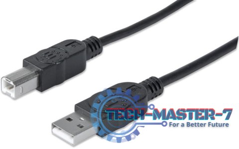 Kabel USB MANHATTAN USB 2.0 typ B (wtyk) 5 Kabel USB MANHATTAN USB 2.0 typ B (wtyk) 5
