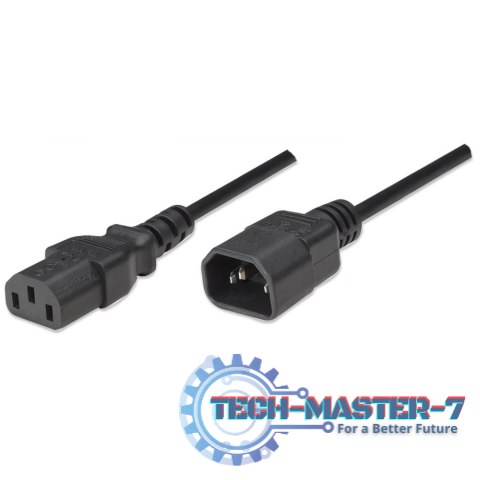 Kabel zasilający MANHATTAN IEC320 C14 0.5m. ICOC 03-NC-005 Kabel zasilający MANHATTAN IEC320 C14 0.5m. ICOC 03-NC-005