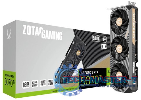 Karta graficzna ZOTAC GAMING GeForce RTX 5070 Ti SOLID SFF OC 16GB GDDR7 (ZT-B50710J3-10P) Karta graficzna ZOTAC GAMING GeForce RTX 5070 Ti SOLID SFF OC 16GB GDDR7 (ZT-B50710J3-10P)