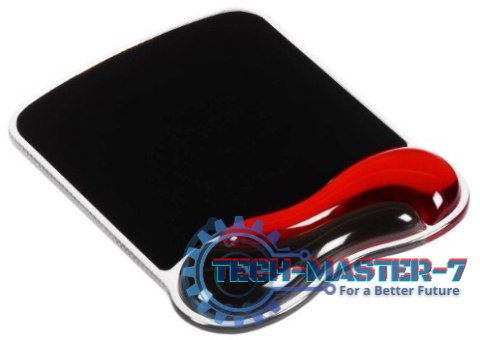 Podkładka pod mysz Crystal Mouse Pad Wave - żelowa, czerwono-czarna Podkładka pod mysz Crystal Mouse Pad Wave - żelowa, czerwono-czarna