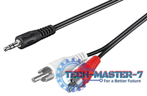 TECHLY 500183 1.5m /s2x RCA (L/R) 1x Jack 3.5 mm TECHLY 500183 1.5m /s2x RCA (L/R) 1x Jack 3.5 mm