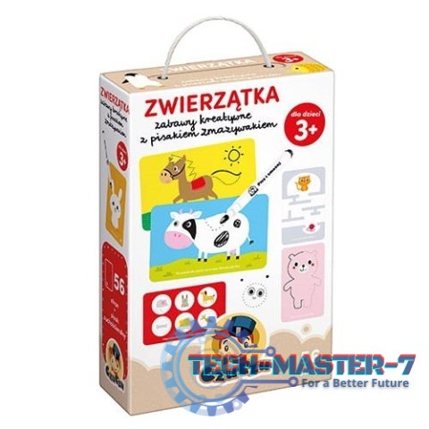Zwierzątka Zabawy kreatywne z pisakiem zmazywakiem Zwierzątka Zabawy kreatywne z pisakiem zmazywakiem
