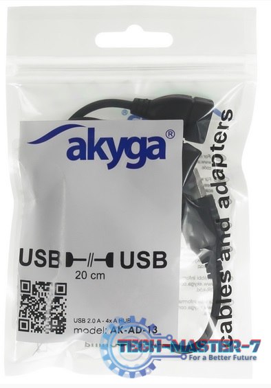 Adapter AKYGA USB 2.0 - 4x USB 2.0 AK-AD-13 USB 2.0 Typ A - 4 x USB 2.0 Typ A Adapter AKYGA USB 2.0 - 4x USB 2.0 AK-AD-13 USB 2.0 Typ A - 4 x USB 2.0 Typ A
