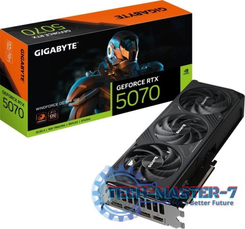Karta graficzna GIGABYTE GeForce RTX 5070 WINDFORCE OC 12GB Karta graficzna GIGABYTE GeForce RTX 5070 WINDFORCE OC 12GB
