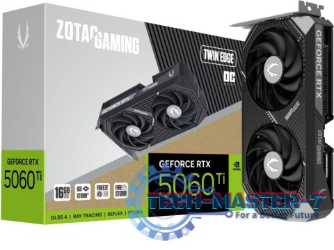 Karta graficzna ZOTAC GAMING GeForce RTX 5060 Ti 16GB TWIN EDGE OC GDDR7 (ZT-B50620H-10M) Karta graficzna ZOTAC GAMING GeForce RTX 5060 Ti 16GB TWIN EDGE OC GDDR7 (ZT-B50620H-10M)
