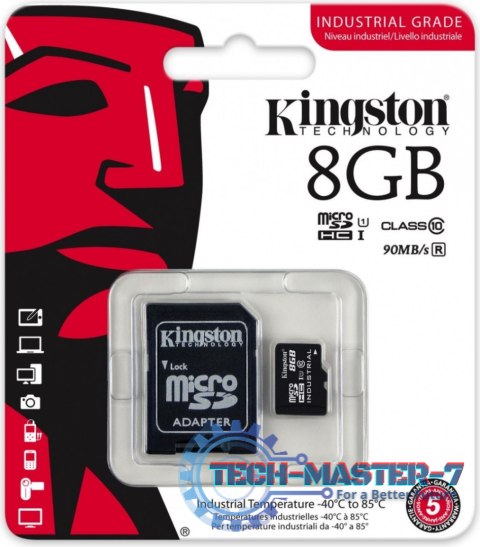 Karta pamięci KINGSTON 8 GB Adapter Karta pamięci KINGSTON 8 GB Adapter