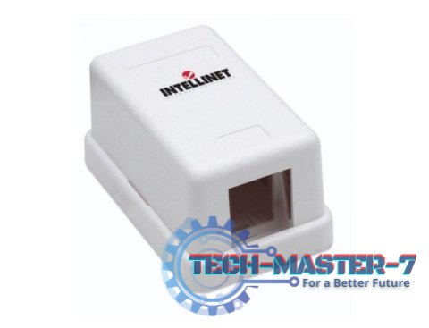 Obudowa natynkowa na 1 moduł Keystone RJ45 lub RJ11/12 Obudowa natynkowa na 1 moduł Keystone RJ45 lub RJ11/12