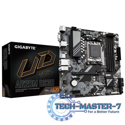 Płyta główna GIGABYTE A620M DS3H (Socket AM5 /micro ATX) Płyta główna GIGABYTE A620M DS3H (Socket AM5 /micro ATX)