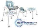 Krzesełko do karmienia stolik krzesło 3w1 zielony Krzesełko do karmienia stolik krzesło 3w1 zielony