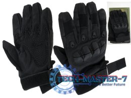 Rękawice taktyczne survival wojskowe ochrona kostek XL czarne