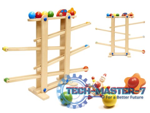 Tor kulkowy drewniany kulodrom montessori XXL Tor kulkowy drewniany kulodrom montessori XXL