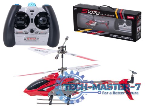 Helikopter zdalnie sterowany na pilota RC SYMA S107G czerwony Helikopter zdalnie sterowany na pilota RC SYMA S107G czerwony