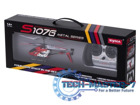 Helikopter zdalnie sterowany na pilota RC SYMA S107G czerwony Helikopter zdalnie sterowany na pilota RC SYMA S107G czerwony