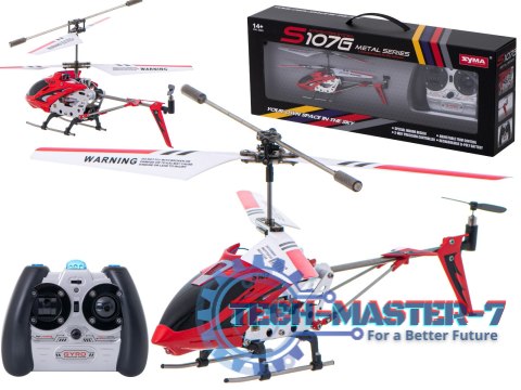 Helikopter zdalnie sterowany na pilota RC SYMA S107G czerwony Helikopter zdalnie sterowany na pilota RC SYMA S107G czerwony