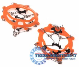 Raczki na buty antypoślizgowe turystyczne z kolcami łańcuchy pokrowiec roz. 39-45