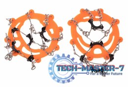 Raczki na buty antypoślizgowe turystyczne z kolcami łańcuchy pokrowiec roz. 39-45