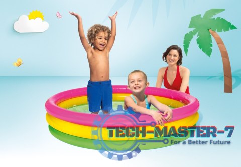 Basen dmuchany brodzik dla dzieci basenik - tęcza INTEX 57422 INTEX Basen dmuchany brodzik dla dzieci basenik - tęcza INTEX 57422 INTEX