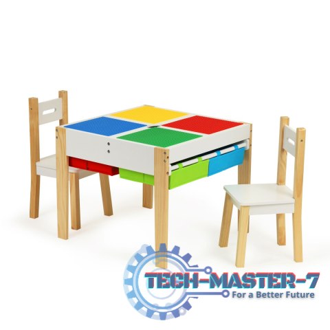 Drewniane meble dla dzieci zestaw stół + 2 krzesła ECOTOYS ECOTOYS Drewniane meble dla dzieci zestaw stół + 2 krzesła ECOTOYS ECOTOYS