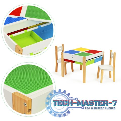 Drewniane meble dla dzieci zestaw stół + 2 krzesła ECOTOYS ECOTOYS Drewniane meble dla dzieci zestaw stół + 2 krzesła ECOTOYS ECOTOYS