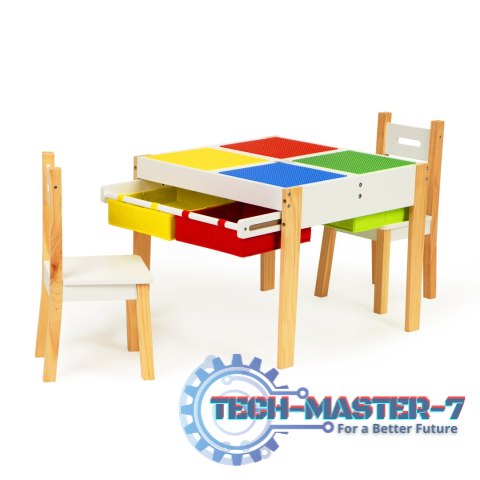 Drewniane meble dla dzieci zestaw stół + 2 krzesła ECOTOYS ECOTOYS Drewniane meble dla dzieci zestaw stół + 2 krzesła ECOTOYS ECOTOYS