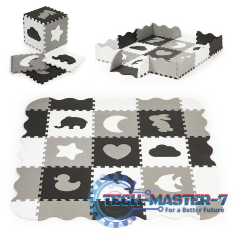 Mata piankowa z płotkiem puzzle suchy basen 25el ECOTOYS ECOTOYS Mata piankowa z płotkiem puzzle suchy basen 25el ECOTOYS ECOTOYS