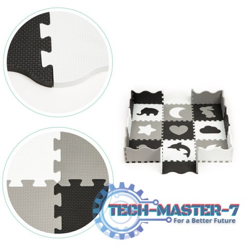 Mata piankowa z płotkiem puzzle suchy basen 25el ECOTOYS ECOTOYS Mata piankowa z płotkiem puzzle suchy basen 25el ECOTOYS ECOTOYS