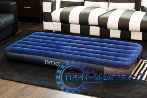 Materac dmuchany 191x76 cm łóżko do spania welurowy INTEX 64756 INTEX Materac dmuchany 191x76 cm łóżko do spania welurowy INTEX 64756 INTEX