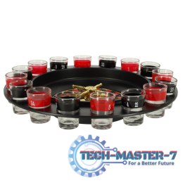 Imprezowa ruletka alkoholowa gra zestaw + kieliszki 16 szt.