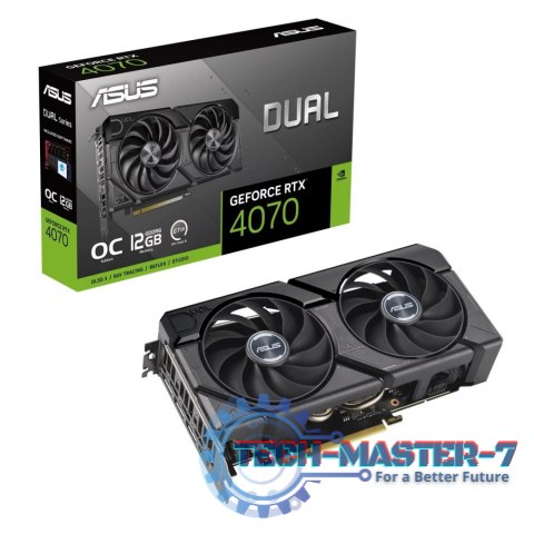 Karta graficzna ASUS GeForce RTX 4070 EVO OC Edition 12G GDDR6 (DUAL-RTX4070-12GD6-EVO) Karta graficzna ASUS GeForce RTX 4070 EVO OC Edition 12G GDDR6 (DUAL-RTX4070-12GD6-EVO)