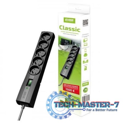 Listwa zasilająca EVER Classic 3 m T/LZ09-CLA030/0000 Listwa zasilająca EVER Classic 3 m T/LZ09-CLA030/0000