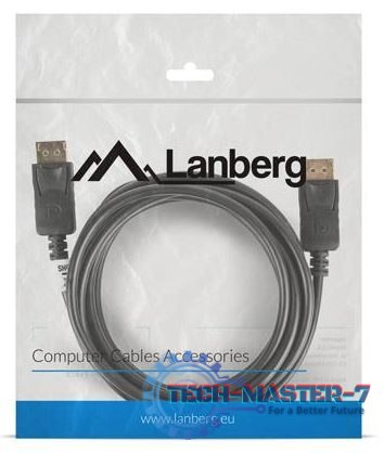 LANBERG CA-DPDP-10CC-0030-BK 3m /s1x DisplayPort 1x DisplayPort LANBERG CA-DPDP-10CC-0030-BK 3m /s1x DisplayPort 1x DisplayPort