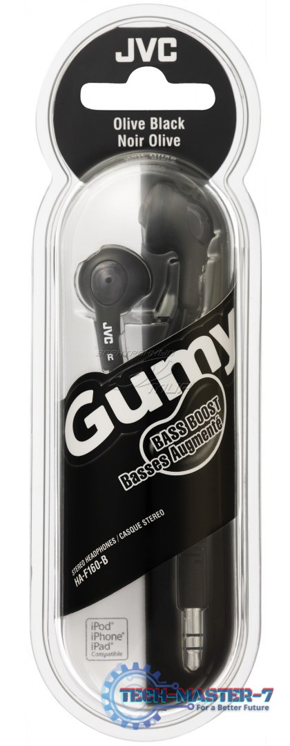 Słuchawki Douszne JVC Gumy Czarny (1m /3.5 mm (niklowany) wtyk/Czarny) Słuchawki Douszne JVC Gumy Czarny (1m /3.5 mm (niklowany) wtyk/Czarny)