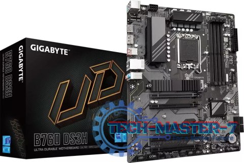 Płyta główna GIGABYTE B760 DS3H LGA1700 ATX Płyta główna GIGABYTE B760 DS3H LGA1700 ATX