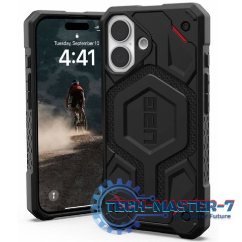 UAG Monarch Pro - obudowa ochronna do iPhone 16 kompatybilna z MagSafe (kevlar black) UAG Monarch Pro - obudowa ochronna do iPhone 16 kompatybilna z MagSafe (kevlar black)