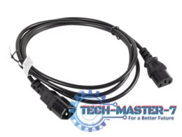 Kabel zasilający LANBERG IEC 60320 C13 1.8m. CA-C13E-10CC-0018-BK