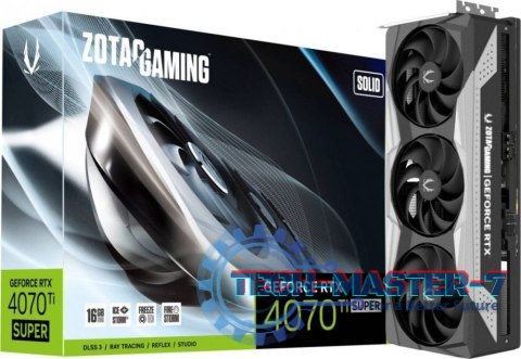 Karta graficzna ZOTAC GeForce RTX 4070 Ti SUPER Solid 16GB GDDR6X (ZT-D40730R-10P) Karta graficzna ZOTAC GeForce RTX 4070 Ti SUPER Solid 16GB GDDR6X (ZT-D40730R-10P)