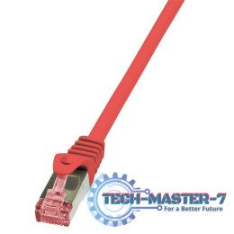 LOGILINK S/FTP Cat.6 0.5 m Czerwony 0.5 Patchcord