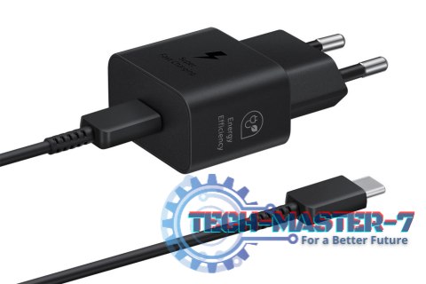Ładowarka Samsung Power Adapter 25W USB-C Fast Charge 1m Black Ładowarka Samsung Power Adapter 25W USB-C Fast Charge 1m Black