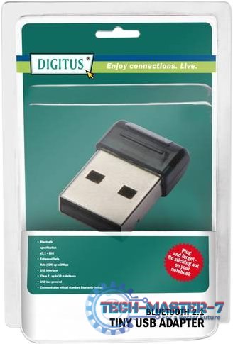 DIGITUS Mini adapter USB BluetoothV2.1 EDR, class 2, 5 LGW DIGITUS Mini adapter USB BluetoothV2.1 EDR, class 2, 5 LGW