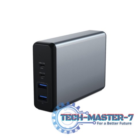 Satechi Desktop 108W Pro - ładowarka sieciowa (2x USB-C PD 90W/18W, 2X USB-A total 12W) Satechi Desktop 108W Pro - ładowarka sieciowa (2x USB-C PD 90W/18W, 2X USB-A total 12W)