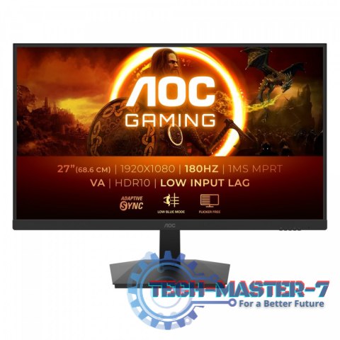Monitor AOC C27G4ZXU (27" /Fast VA /280Hz /1920 x 1080 /Czarny) Monitor AOC C27G4ZXU (27" /Fast VA /280Hz /1920 x 1080 /Czarny)