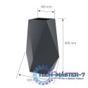 Designerska donica VOLCANO Biała MONUMO Designerska donica VOLCANO Biała MONUMO