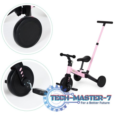 Rower trójkołowy biegowy 2w1 rączka do prowadzenia ECOTOYS ECOTOYS Rower trójkołowy biegowy 2w1 rączka do prowadzenia ECOTOYS ECOTOYS