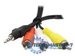 GEMBIRD CCA-4P2R-2M 2m /sMini-telefon 3.5 mm 3x RCA