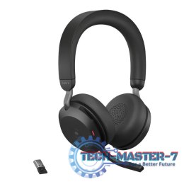 Słuchawki z mikrofonem JABRA Evolve2 75 Czarny Czarny