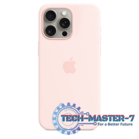 Etui silikonowe z MagSafe do iPhonea 15 Pro Max - jasnoróżowe Etui silikonowe z MagSafe do iPhonea 15 Pro Max - jasnoróżowe