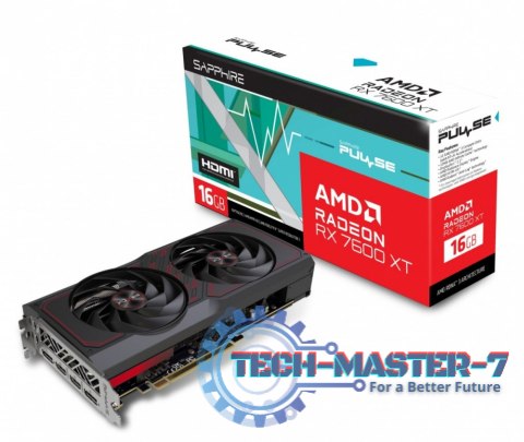 Karta graficzna ASROCK Pulse Radeon RX 7600 XT OC 16GB GDDR6 (11339-04-20G) Karta graficzna ASROCK Pulse Radeon RX 7600 XT OC 16GB GDDR6 (11339-04-20G)