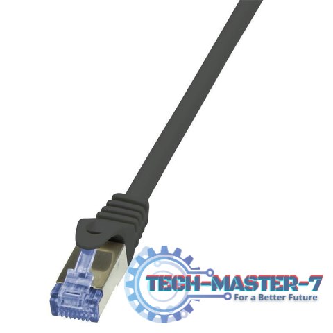LOGILINK S/FTP Cat.6a 3 m Czarny 3 Patchcord LOGILINK S/FTP Cat.6a 3 m Czarny 3 Patchcord