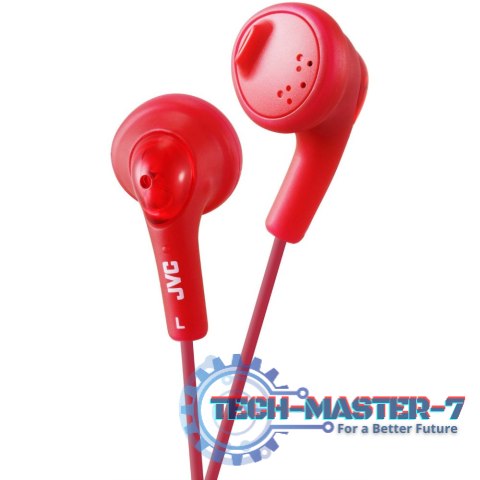 Słuchawki Douszne JVC Gumy Red (1m /3.5 mm (niklowany) wtyk/Czerwony) Słuchawki Douszne JVC Gumy Red (1m /3.5 mm (niklowany) wtyk/Czerwony)